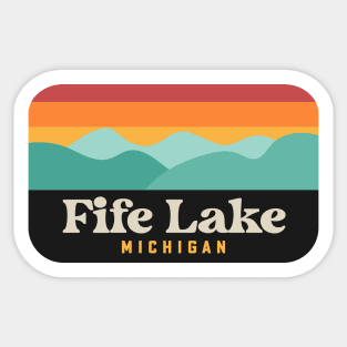 Fife Lake Michigan Grand Traverse County Fishing Sticker